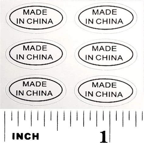 are made in china stickers mandatory